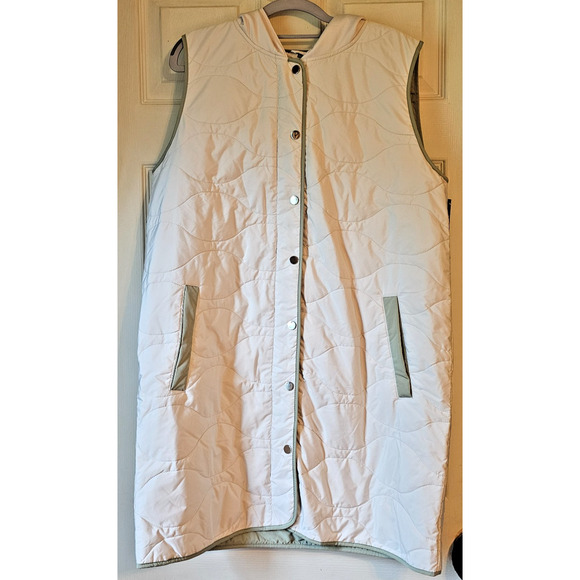 NWT Nuage Women's Jacket Quilted Puffer Vest SCUBA Hood Size Medium - Picture 1 of 14